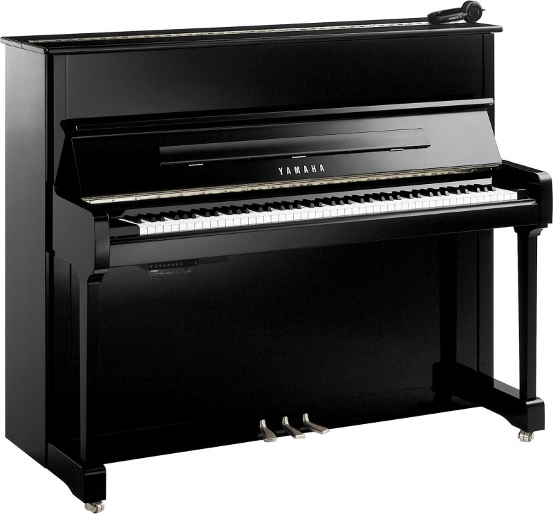 Yamaha P121 M SH3 PEC Silent Klavier Schwarz poliert Chrom