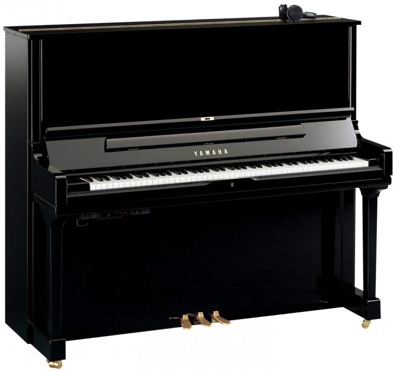 Yamaha YUS3 SH3 PE Silent Klavier Schwarz poliert