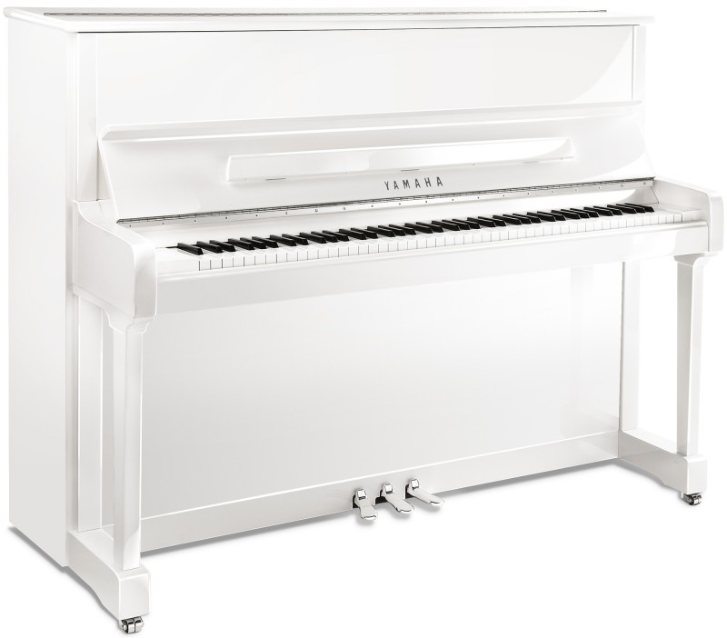Yamaha P121 M SH3 PWHC Silent Klavier Weiss poliert Chrom