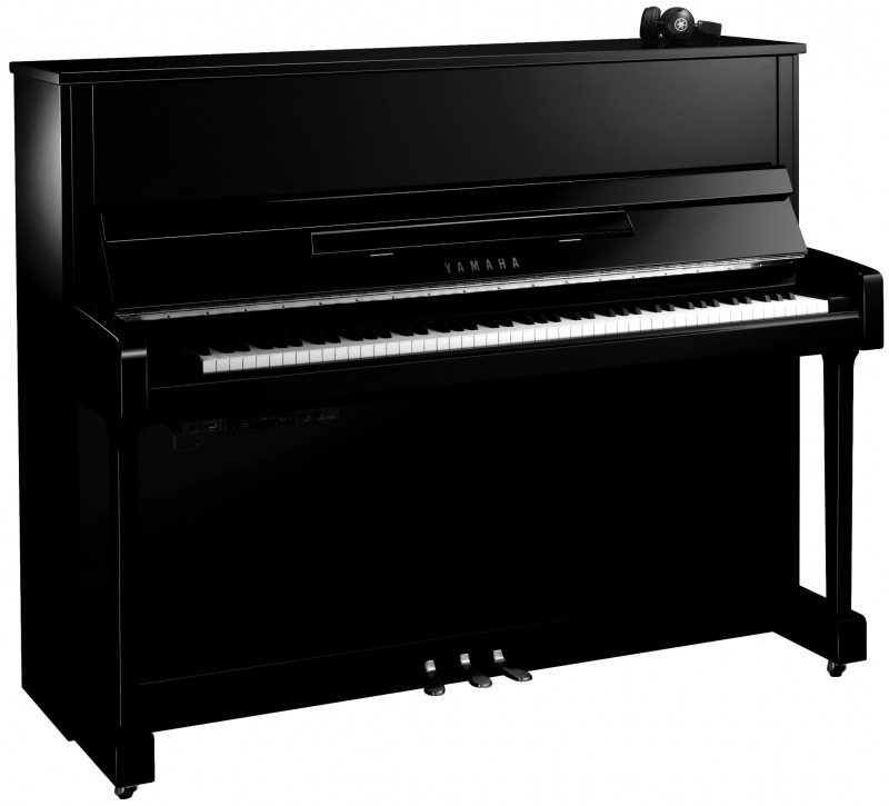 Yamaha B3E SC3 PEC Silent Klavier Schwarz poliert Chrom