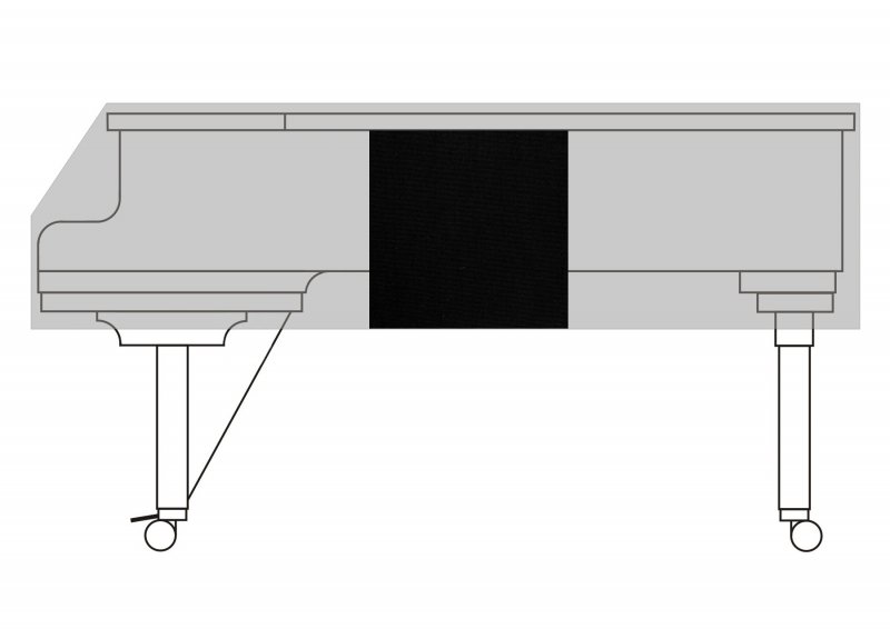 Flügeldecke, Flügelhülle H19a Stoff Schwarz