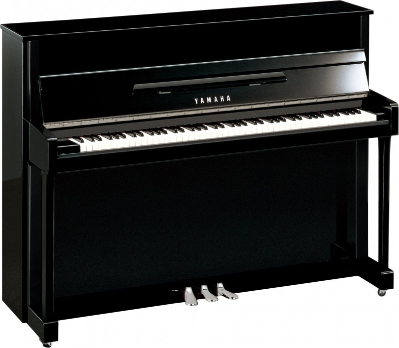 Yamaha B2E PEC Klavier Schwarz poliert Chrom