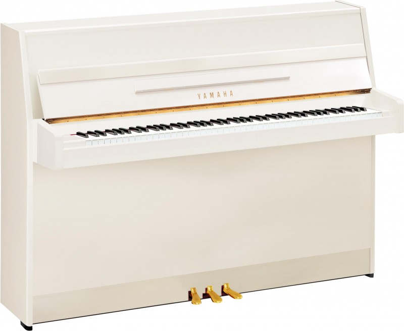 Yamaha B1 SC3 PWH Silent Klavier Weiss poliert