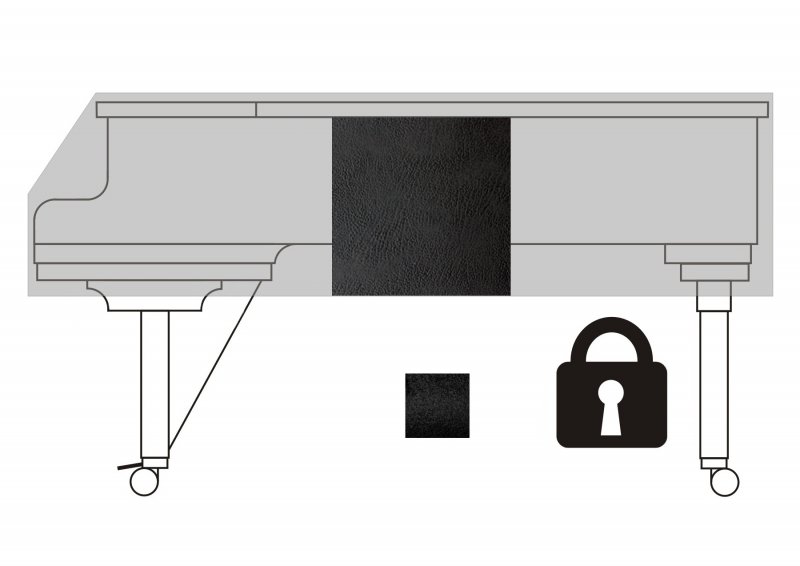 Flügeldecke, Flügelhülle H1 Kunstleder Schwarz