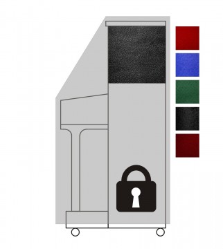 BKB Klavierhülle B2 Kunstleder Schwarz 120cm SONDERPREIS