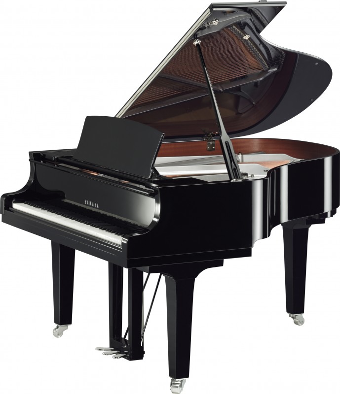 Yamaha C2X PEC Flügel Schwarz poliert Chrom