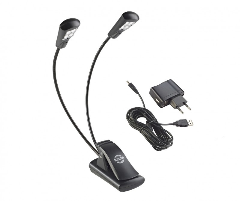 KÖNIG & MEYER Klemmleuchte Double4 LED FlexLight