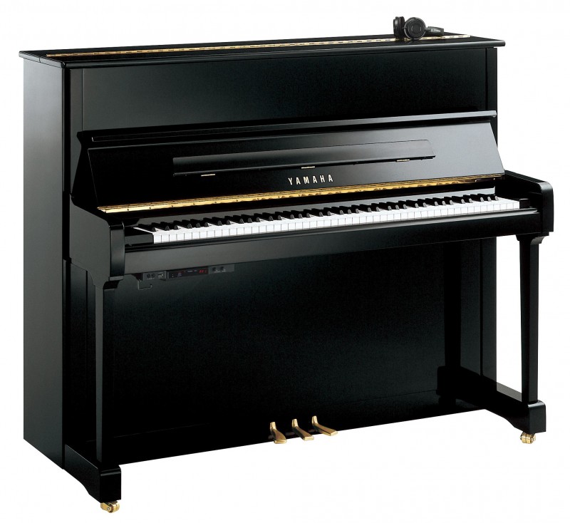 Yamaha P121 M SH3 PE Silent Klavier Schwarz poliert