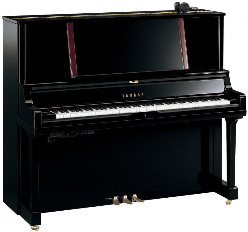 Yamaha YUS5 SH3 PE Silent Klavier Schwarz poliert