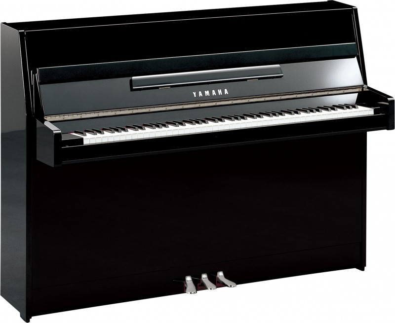 Yamaha B1 PEC Klavier Schwarz poliert Chrom
